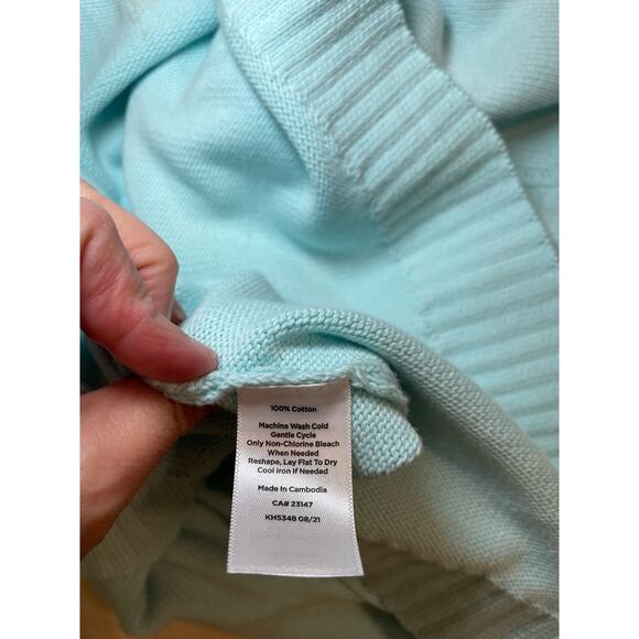 Nwot Talbots Blue 3/4 sleeve Sweater Plus size 2x - Picture 5 of 5